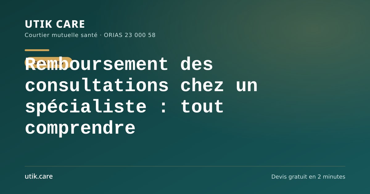 Remboursement des consultations chez un spécialiste : tout comprendre
