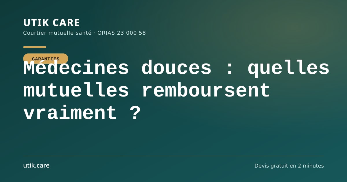 Médecines douces : quelles mutuelles remboursent vraiment ?